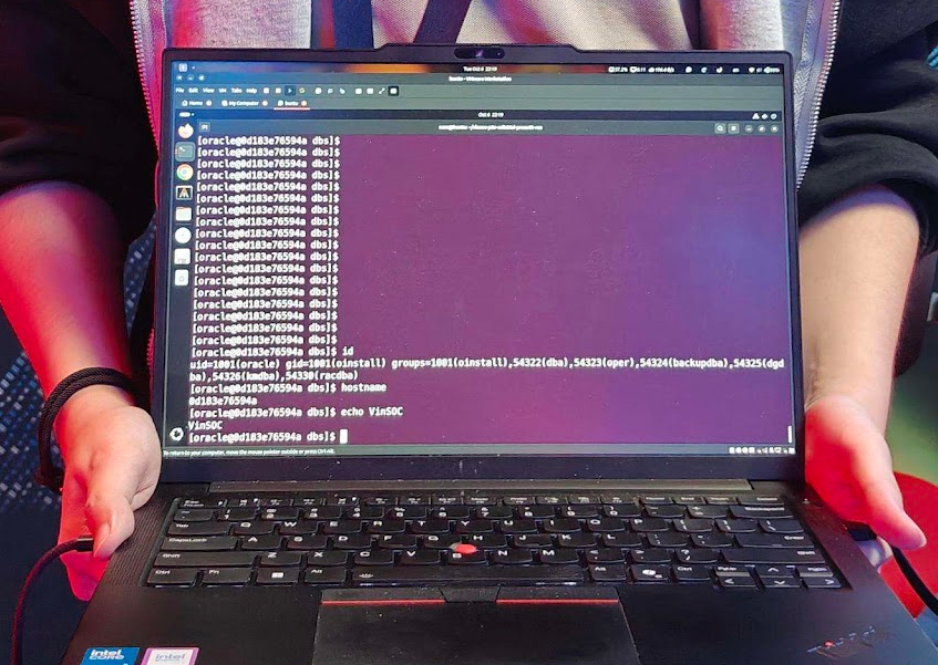 Our success, demonstrating a reverse shell on the target